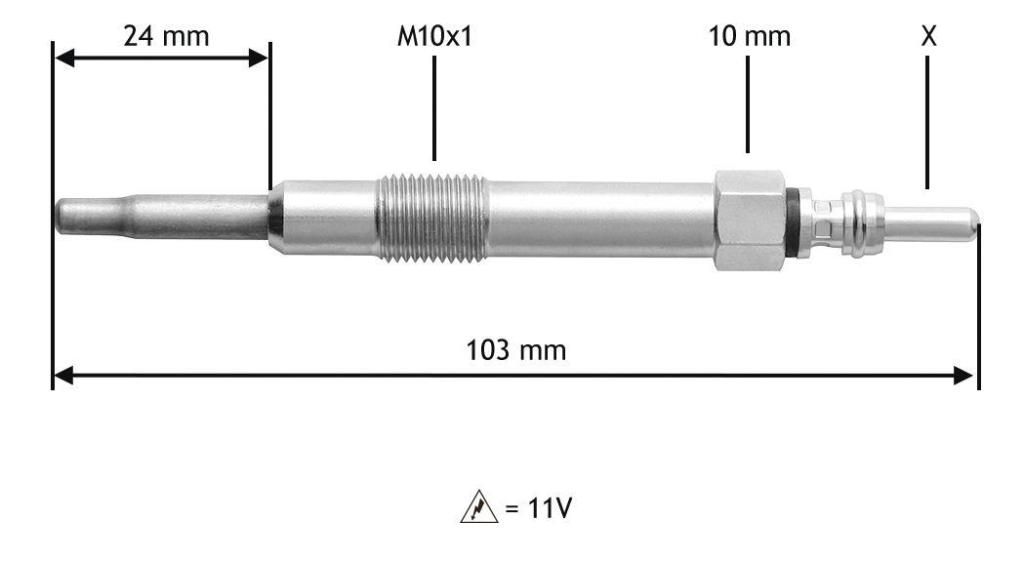 Bougie de préchauffage VALEO ref. 345114